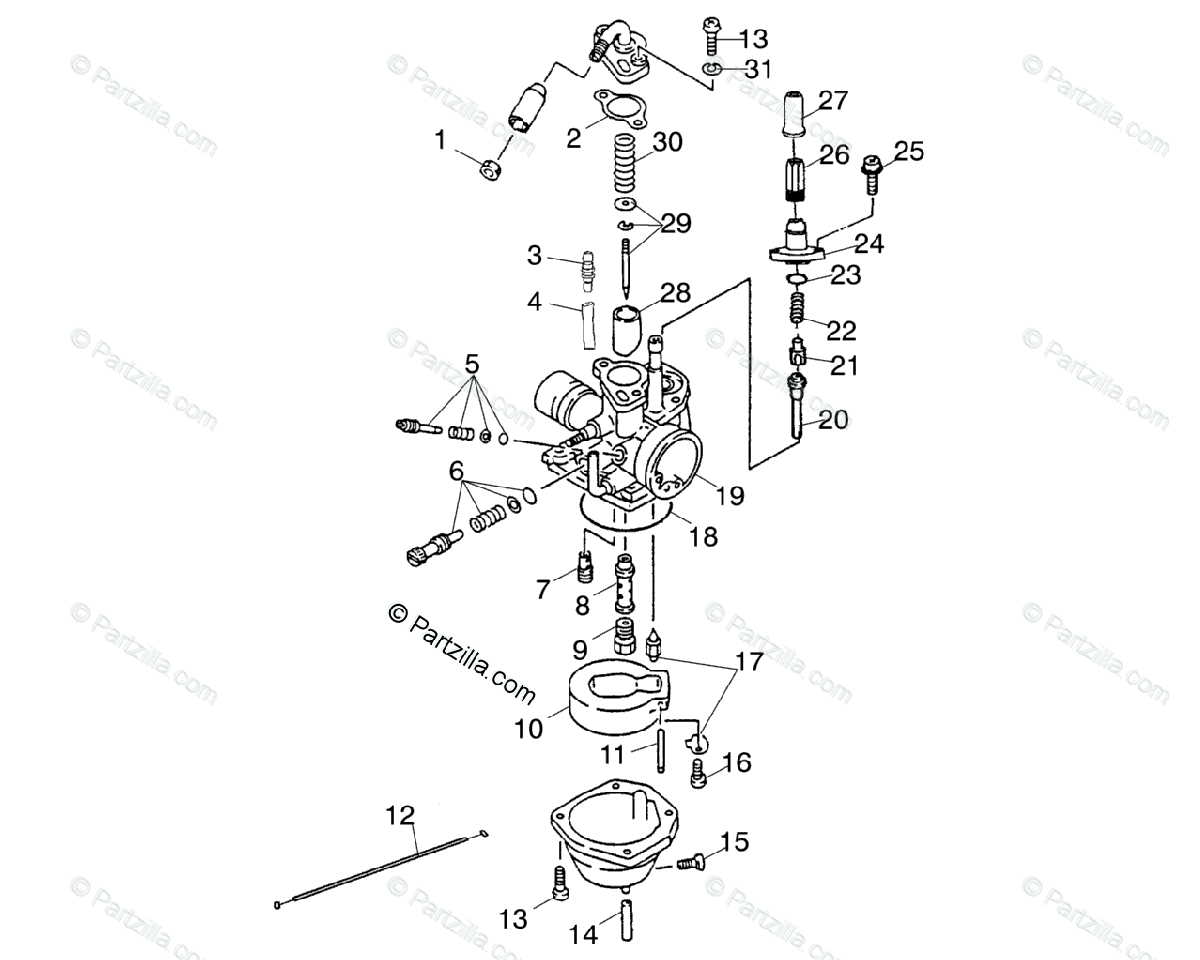 Polaris Atv 2003 Oem Parts Diagram For Carburetor