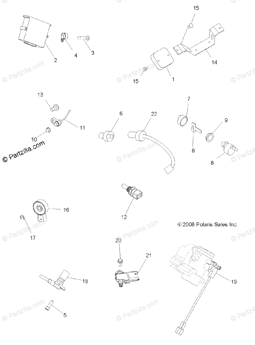 Polaris Atv 2009 Oem Parts Diagram For Electrical