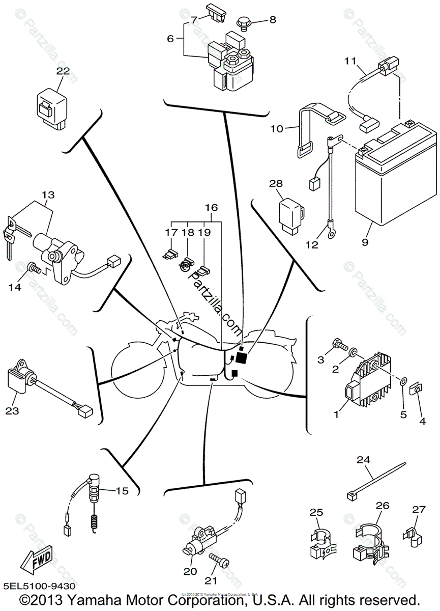 30 Yamaha V Star 1100 Parts Diagram