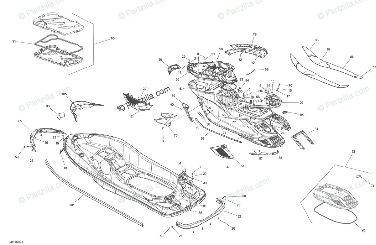 33 Sea Doo Jet Ski Parts Diagram