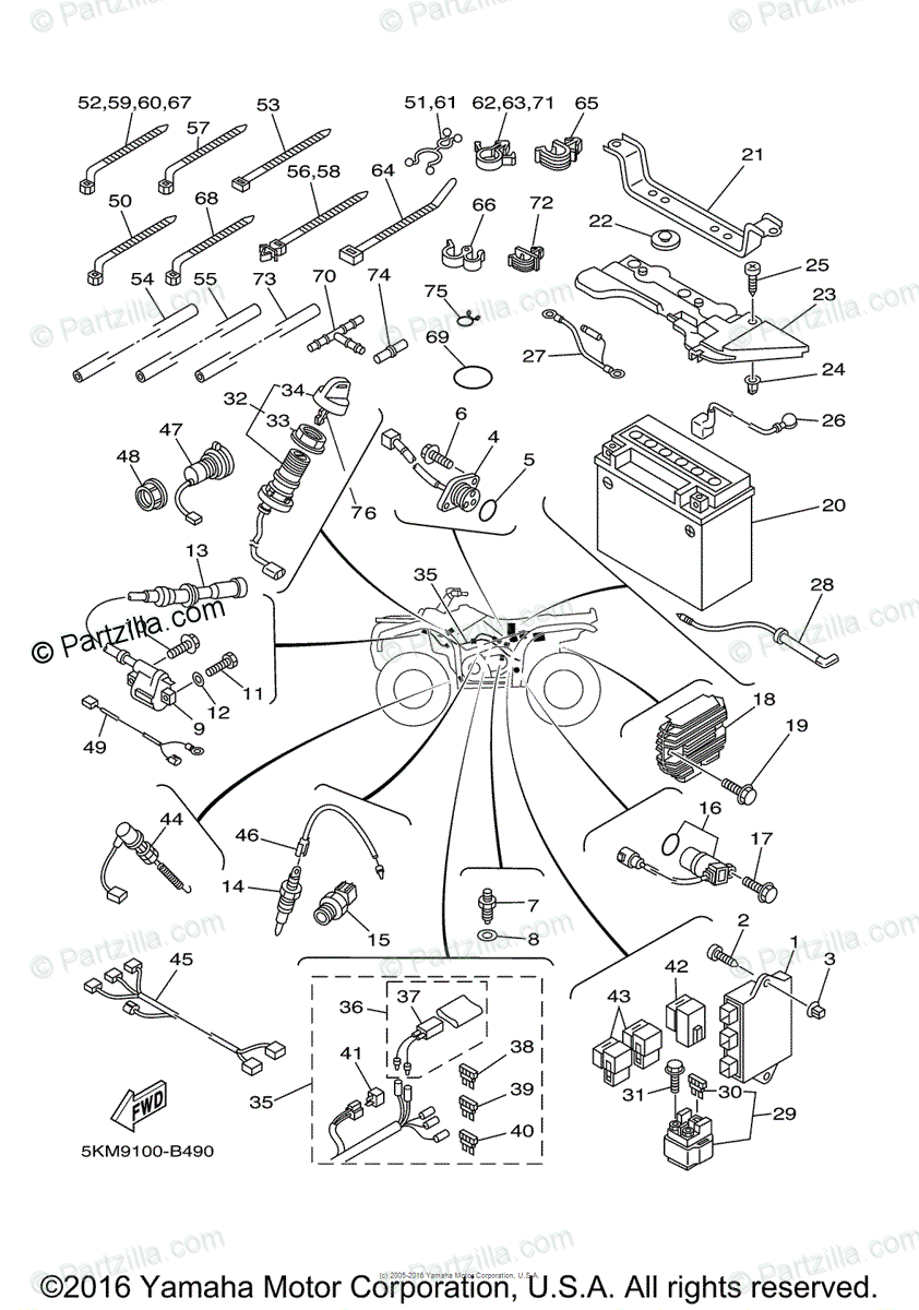 Yamaha Grizzly 660 Wiring Schematic