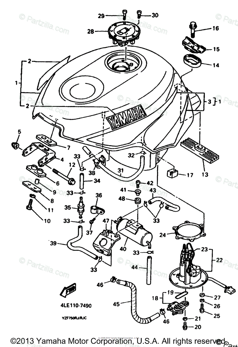 Yamaha Yzf 750 R Wiring Diagram