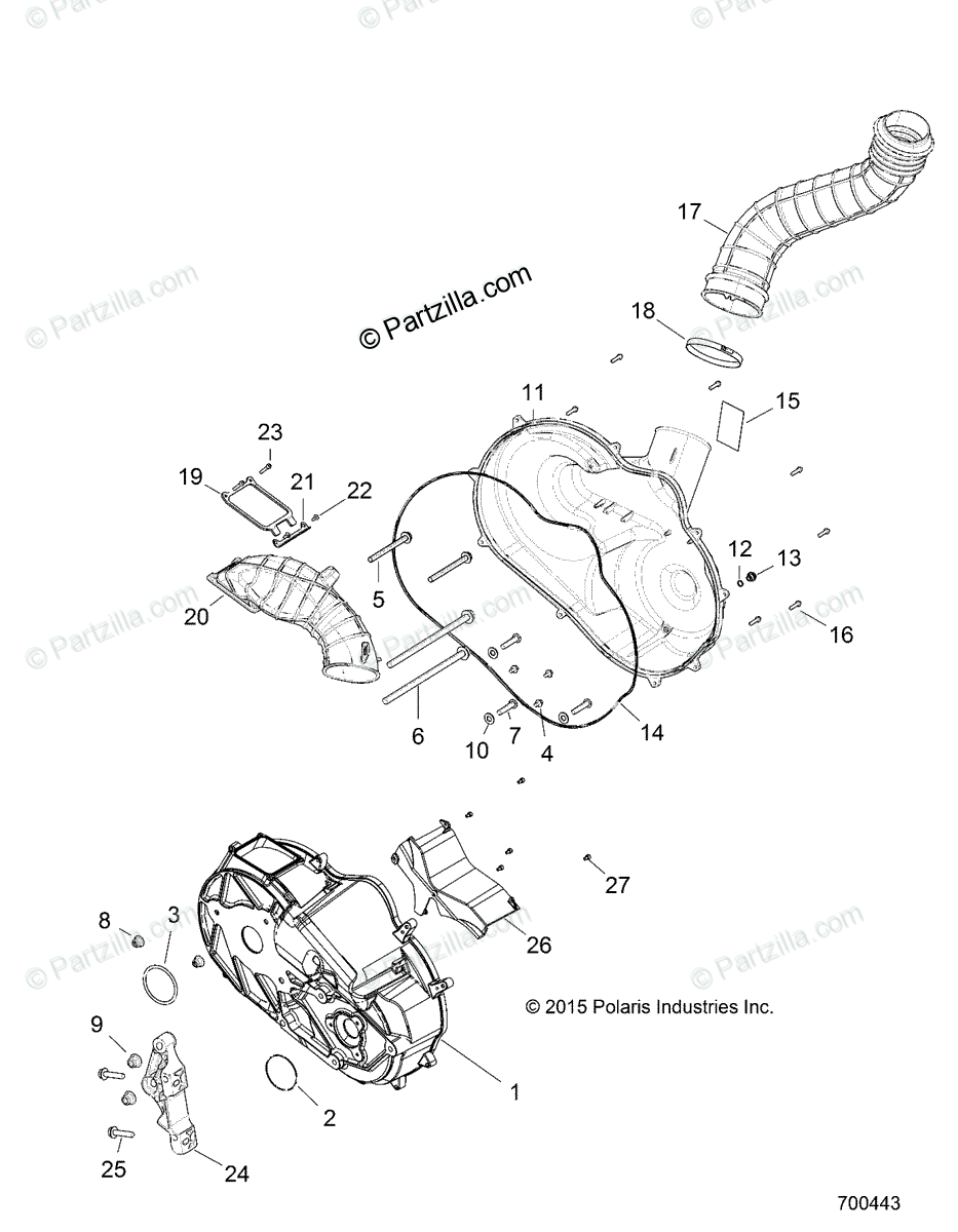Polaris Side By Side 2018 Oem Parts Diagram For Drive