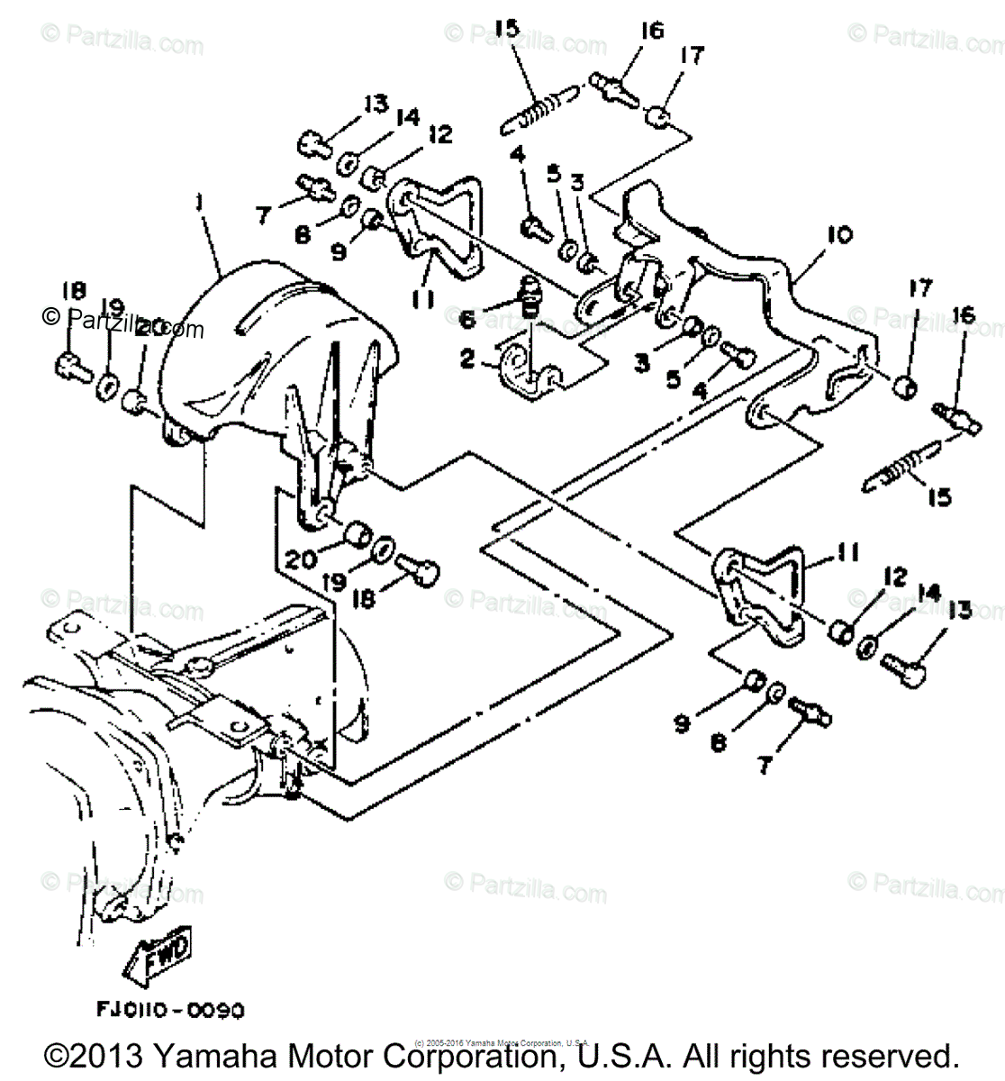 Yamaha Waverunner 1993 Oem Parts Diagram For Jet Unit 2