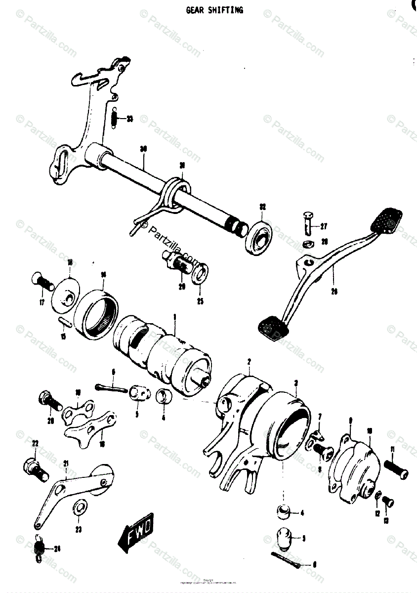 SUZUKI 1971 F50 Parts Catalog