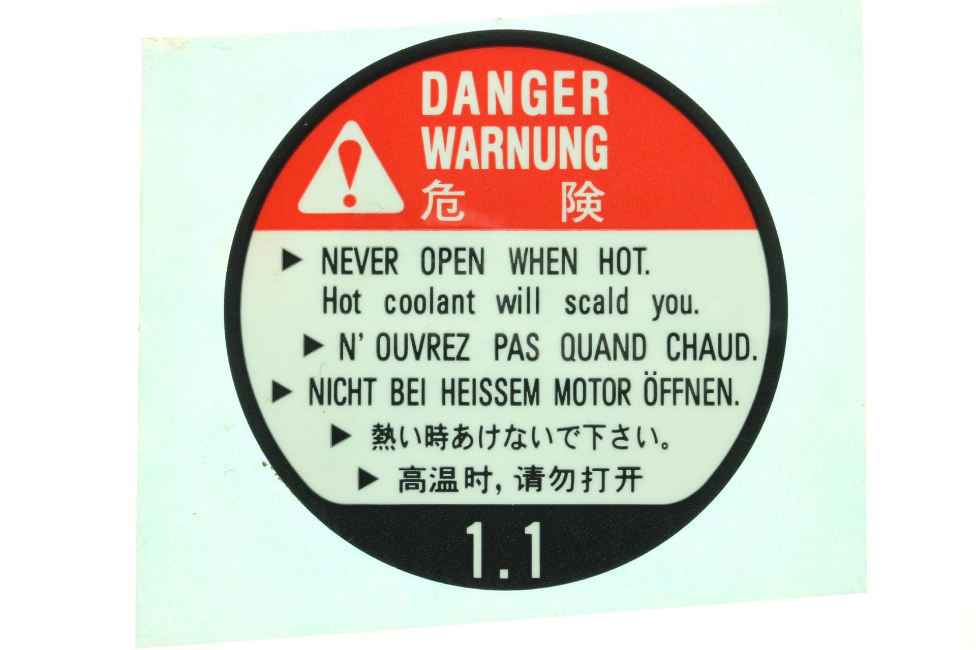 19046-PAA-A00 WARNING LABEL