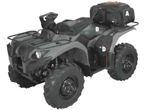 4OAN-CLASS-15-067-013802-00 QuadGear Sport ATV Handlebar Mitts - Black