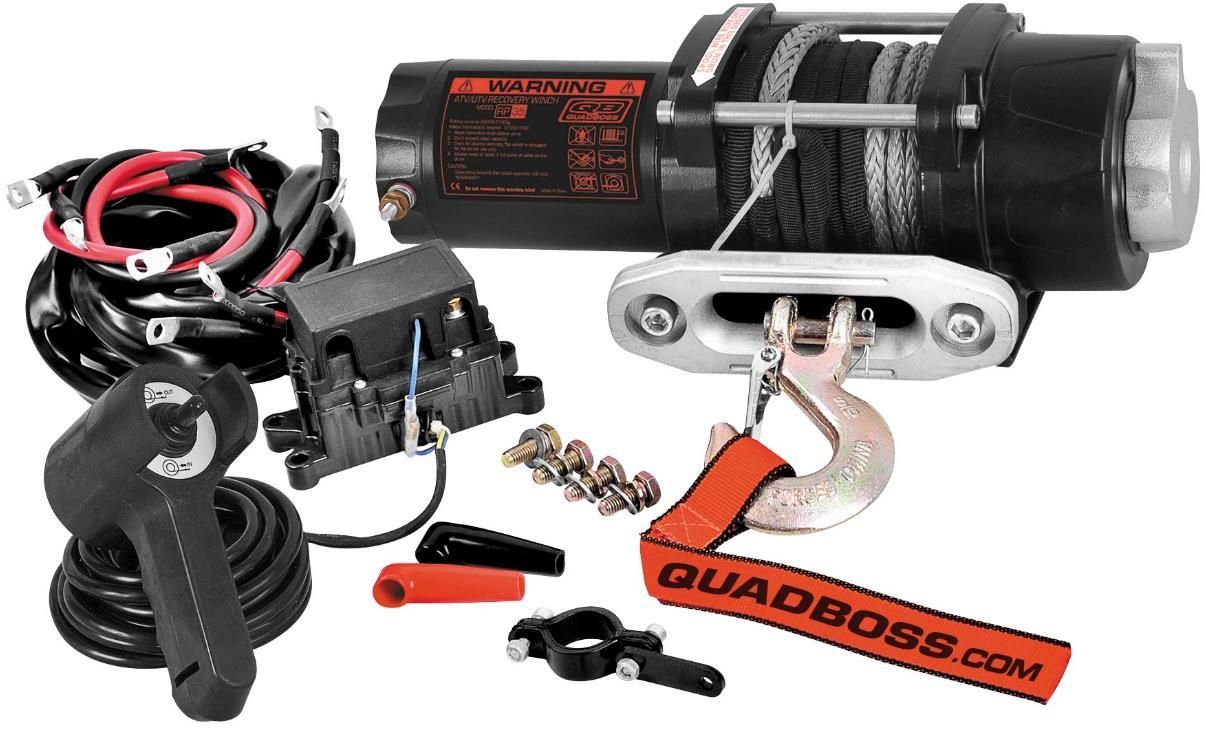 4T9S-QUADBOSS-RP35WS 3500lb Winch with Dyneema Rope