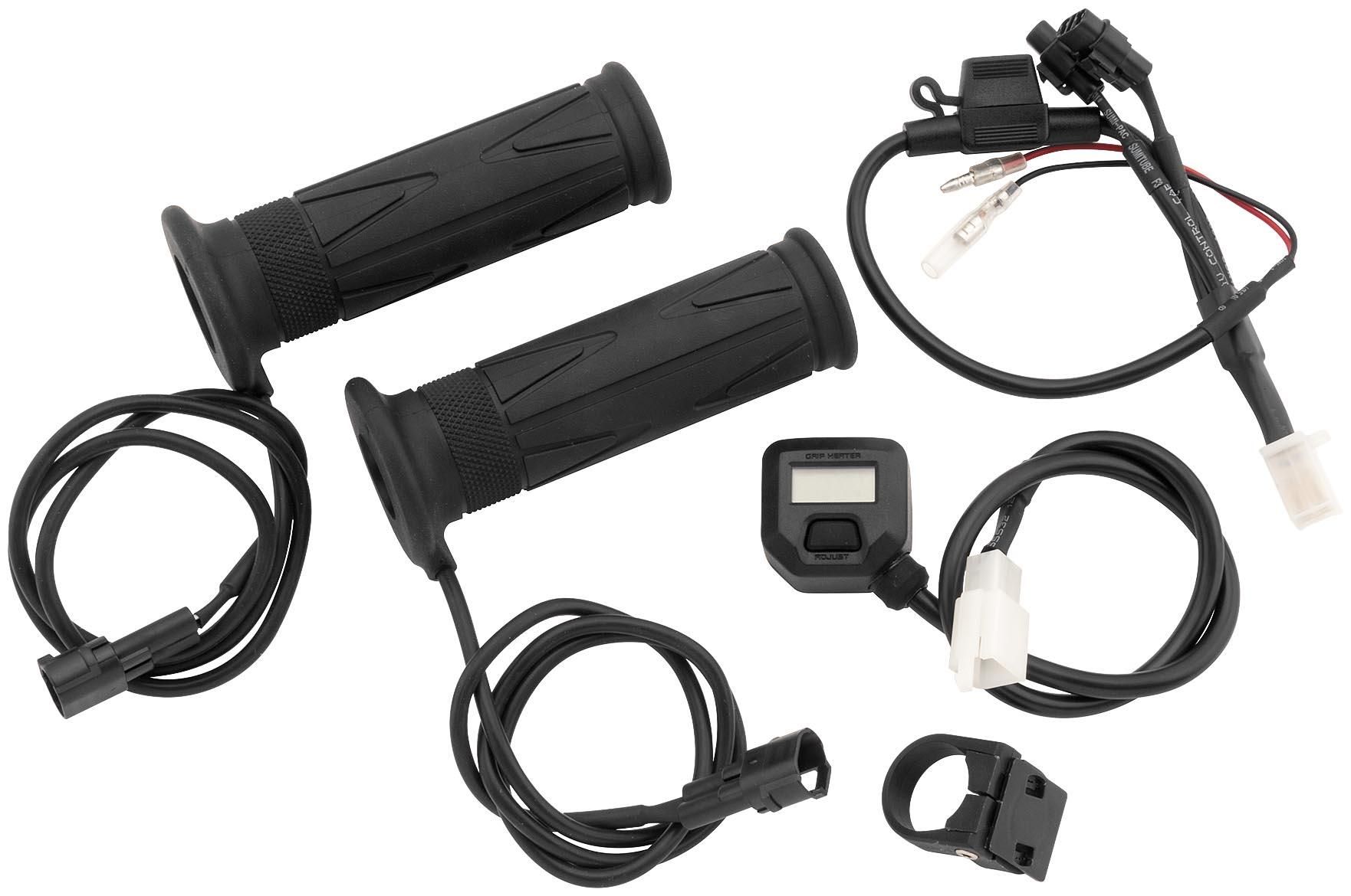42OW-BIKEMASTER-AM19012H Heated Grips with LCD Voltage Display