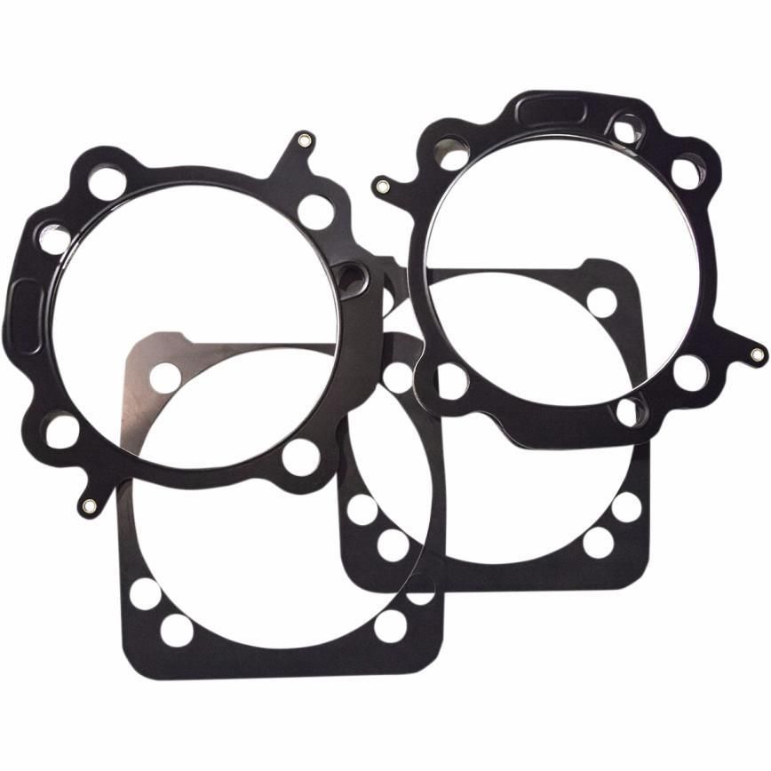 15LI-REVOLUTI-1009-020-2-4C Replacement Head and Base Gasket Set for Monster Big Bore Kit - 114/124in. Twin Cam - 4.250in. Bore
