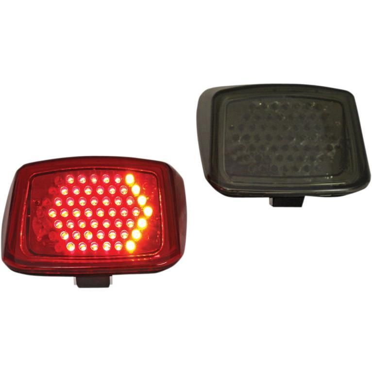 23U5-CUSTOM-D-V-ROD-STD-I-F LED Taillight with Integrated Turn Signals - Standard Taillight - Red