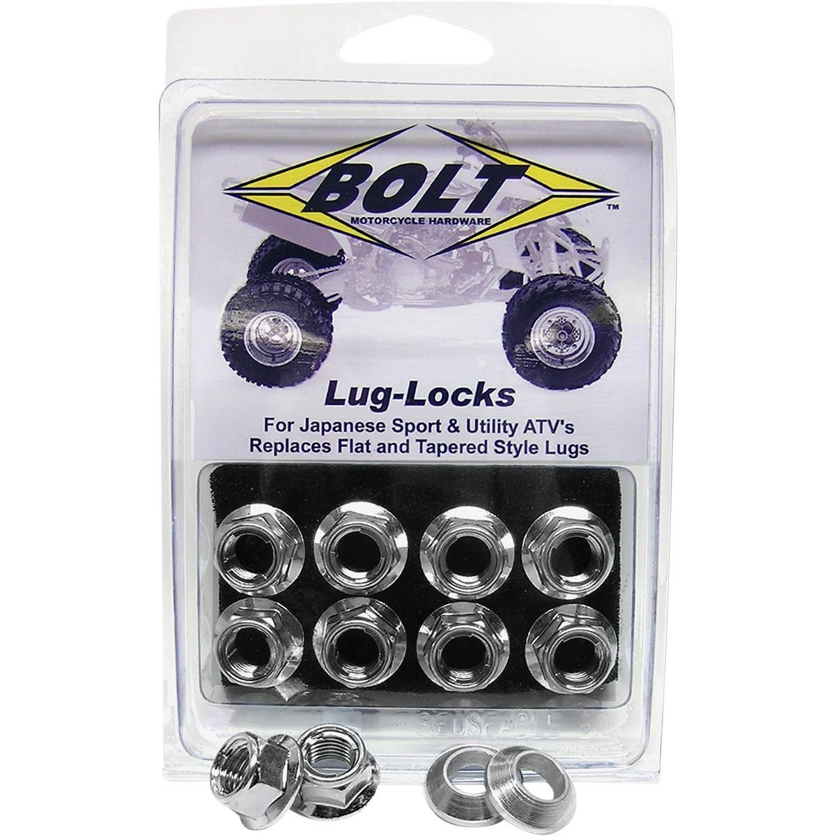 2DLU-BOLT-2005-LUG-S Lug Locks - Silver