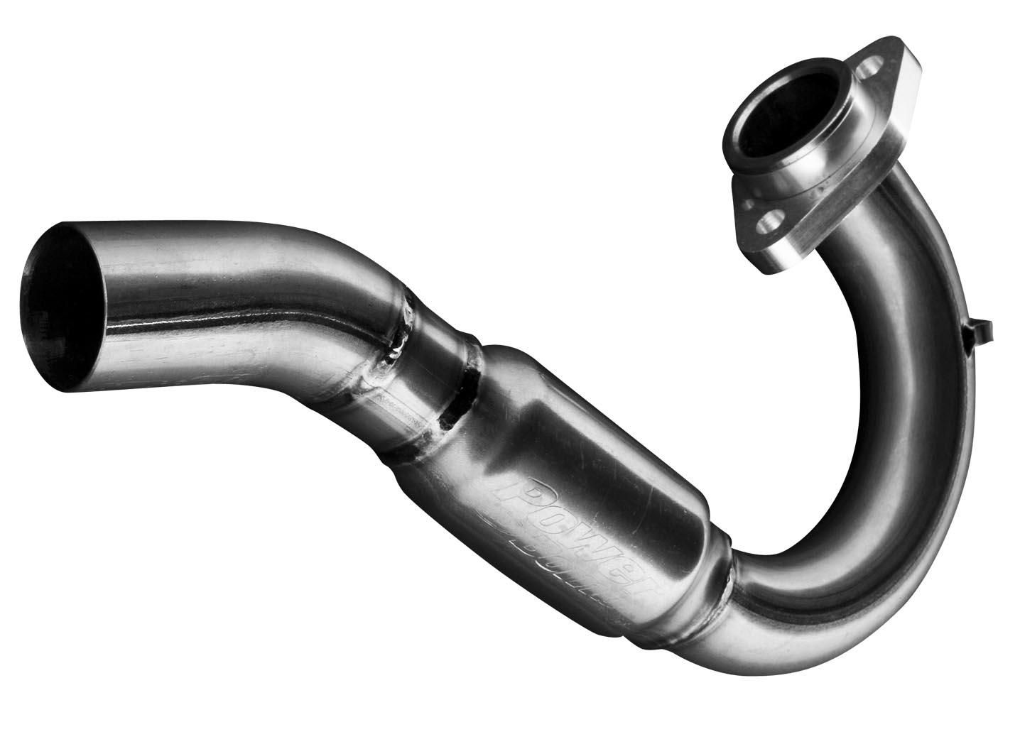 FMF Racing PowerBomb Header Color: Natural - Stainless Steel Moto Material: Stainless Steel 041034 