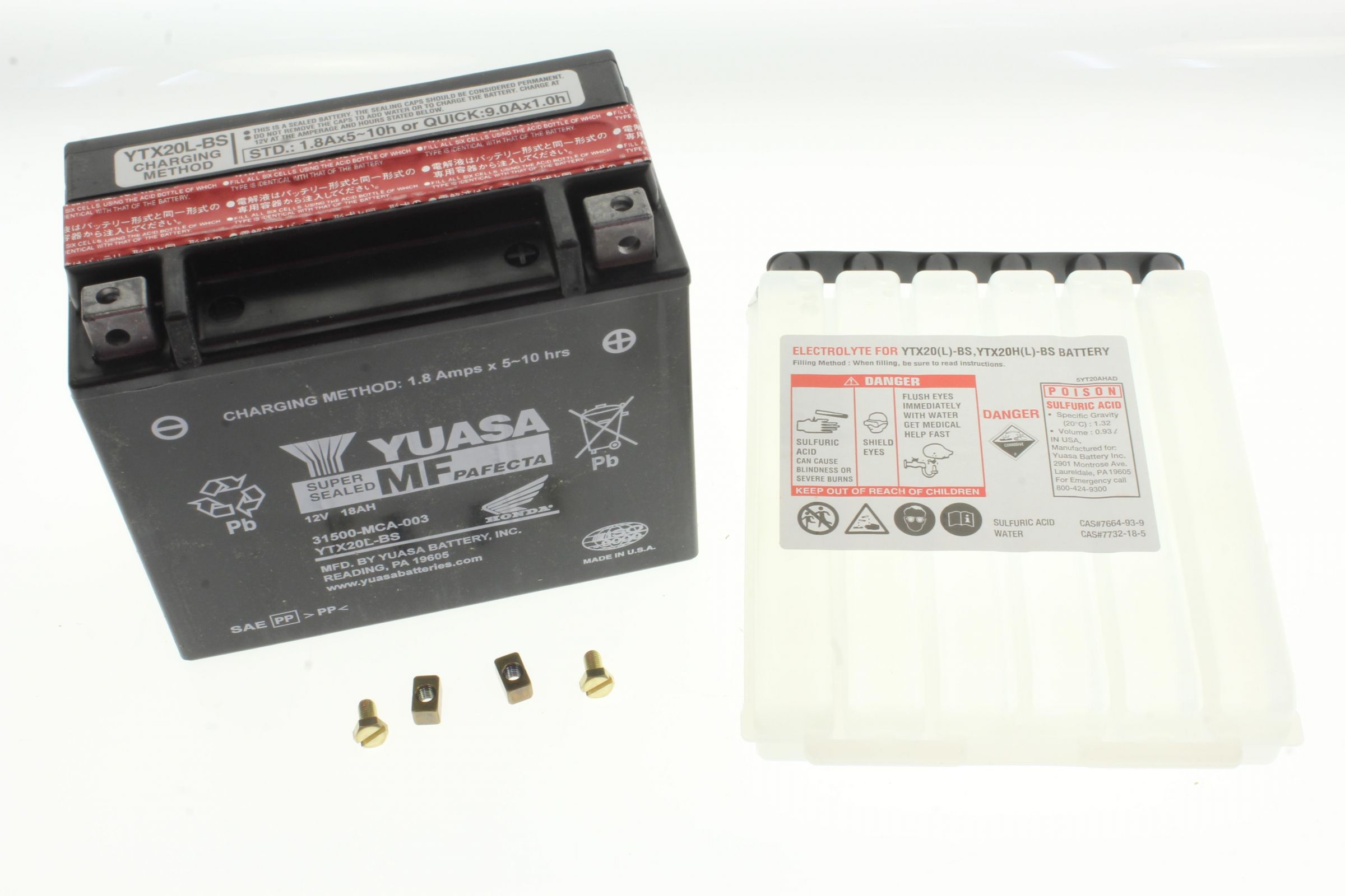 31500-MCA-003 BATTERY (YTX20L-BS) (YUASA)