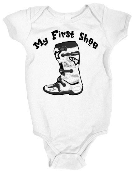 4NGY-SMOOTH-INDU-1617-102 My First Shoe Infant Romper