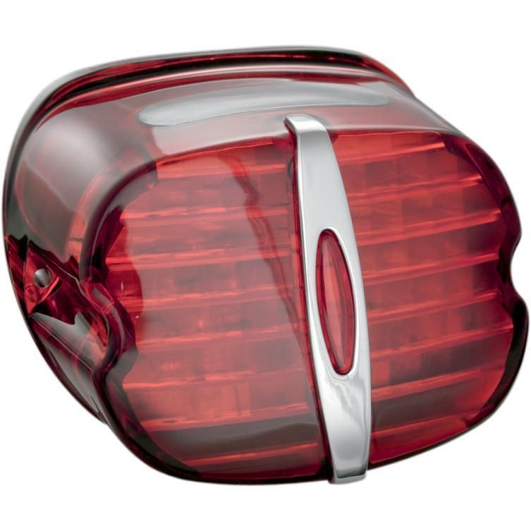 23OX-KURYAKYN-5420 Deluxe Panacea Taillight Lens with Tag Light Window - Red
