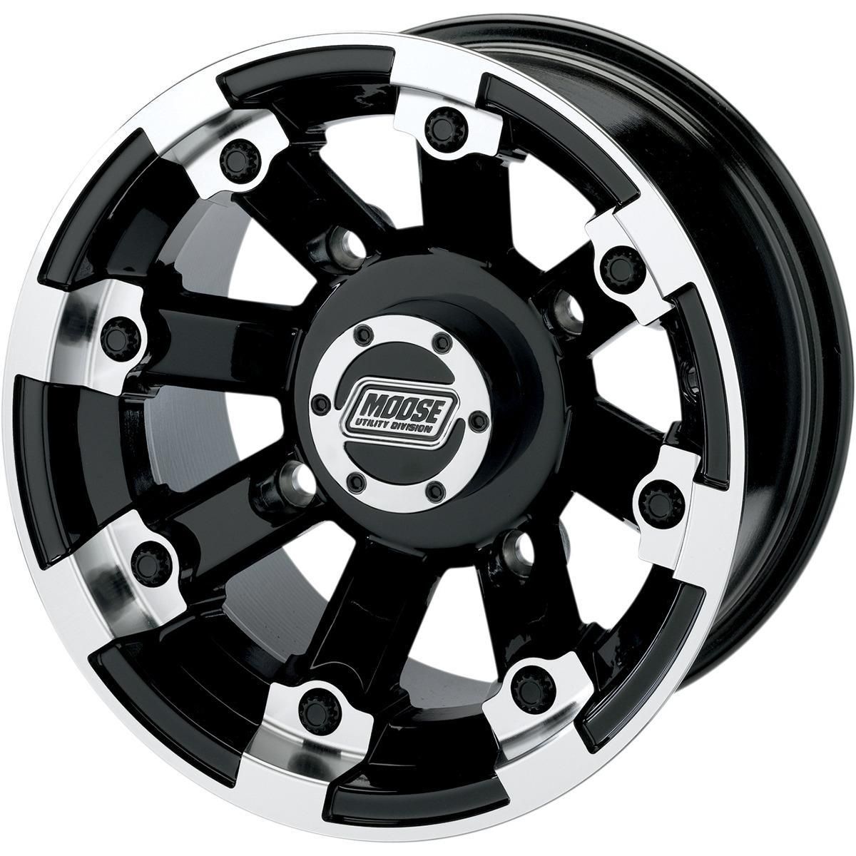 80D-MOOSE-UTILI-02300522 Type 393X Rear Wheel - 12x8 - 4+4 Offset - 4/156 - Black