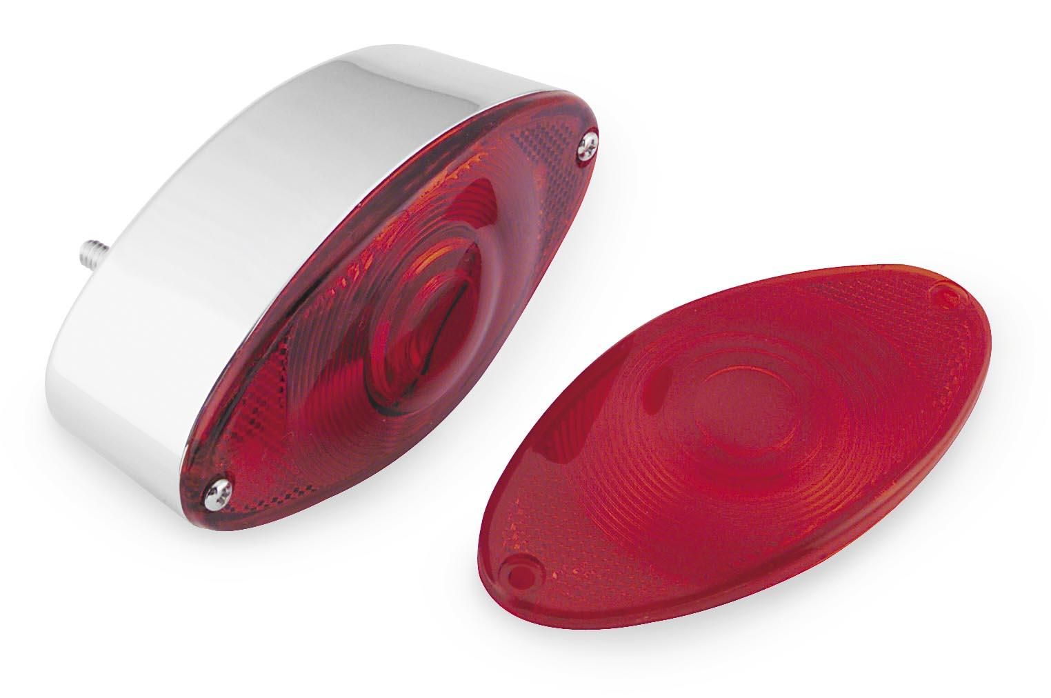 4I1S-BIKER-S-CHO-71730RS2 Replacement Lens for Cat Eye Tail Lamp - Red