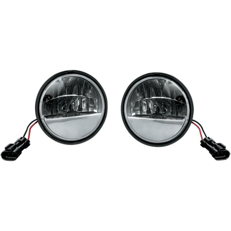 2317-KURYAKYN-2247DS Phase 7 LED Black Passing Lamps - 4 1/2in.