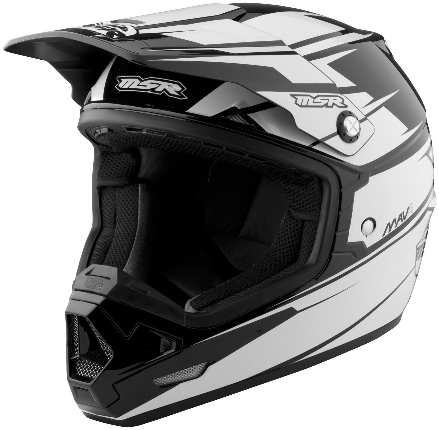 45XO-MSR-359324 Chin Vent for 2014 MAV1 Helmet - Black/White