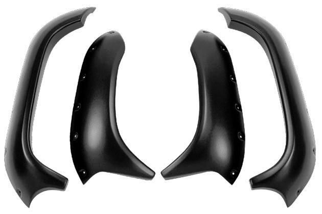 4L44-MAIER-49226-20 4in. Extended Fender Flares - Textured Black (4-Piece)