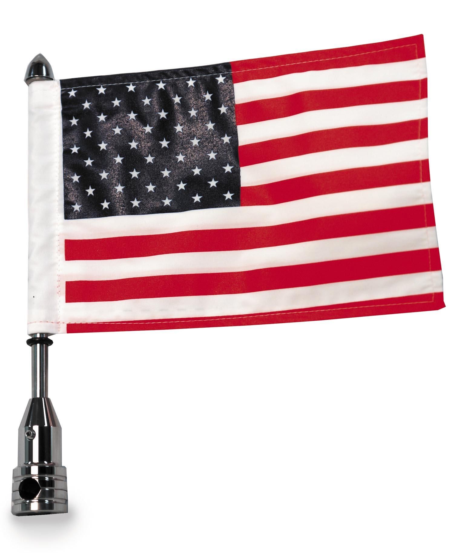 3RLY-PRO-PAD-RFM-FXD3-USA Tour Pack Solid Mount (1/2in. Luggage Rack) With 6in.x9in. USA Flag