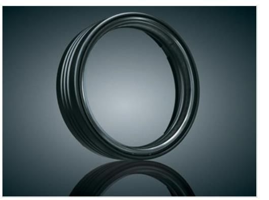 23D4-KURYAKYN-6918 LED Halo Trim Ring for Headlight - Gloss Black