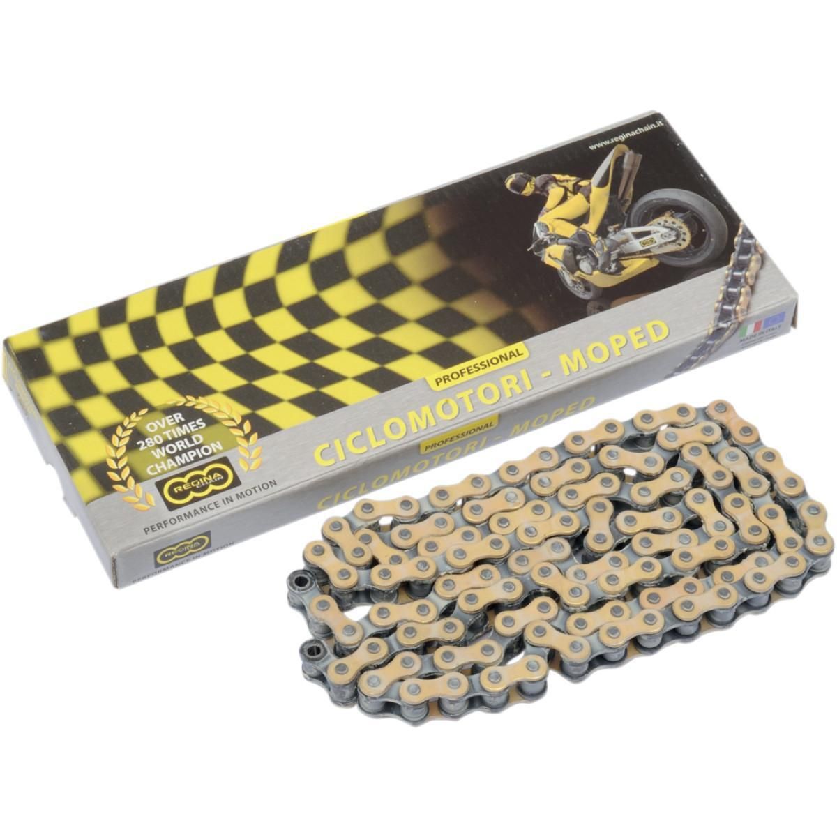 1J6S-REGINA-124OROY-25FT 420 OROY Series Chain - 25ft. Roll - Gold