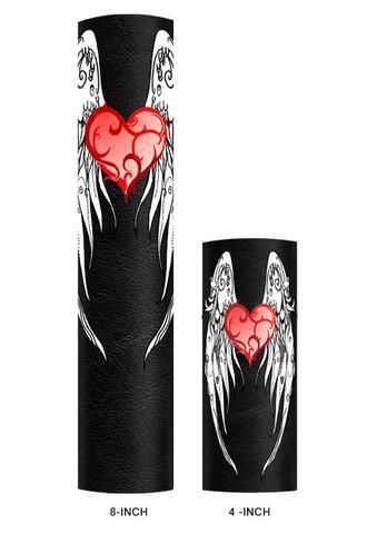 3SW6-HAIR-GLOVE-31877 Hair Glove 8in. - Heart and Wings