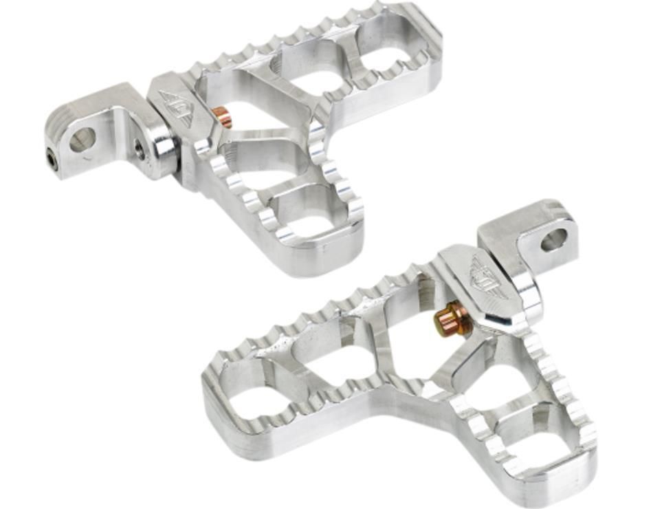 1RTH-JOKER-MACHI-08-62-3 Adjustable Serrated Heel Footpegs - Raw Aluminum
