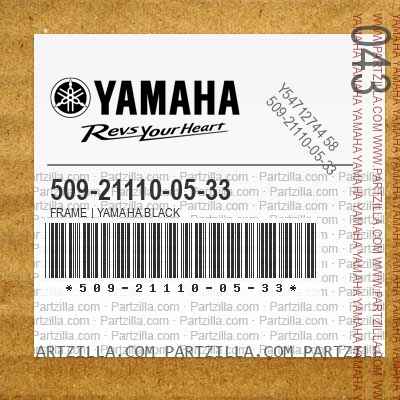 509-21110-05-33 FRAME | YAMAHA BLACK