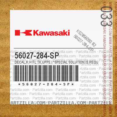 56027-284-SP DECAL,R.H FL TK,UPPE | *SPECIAL SOLUTION IS REQUIRED