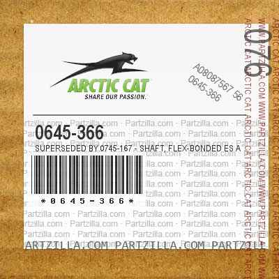 Arctic Cat 0745-167 SHAFT FLEX-BONDED ES ASSY