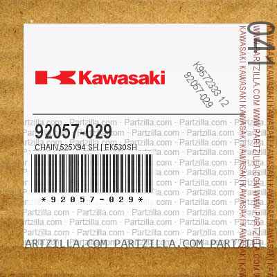Kawasaki 92057-029 - CHAIN,525X94 SH | EK530SH | Partzilla.com