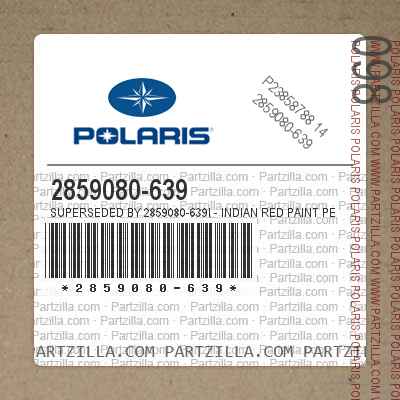Polaris 2859080-639 - Superseded by 2859080-639I - INDIAN RED PAINT PEN