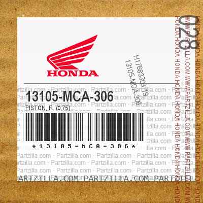 13105-MCA-306 PISTON, R. (0.75)