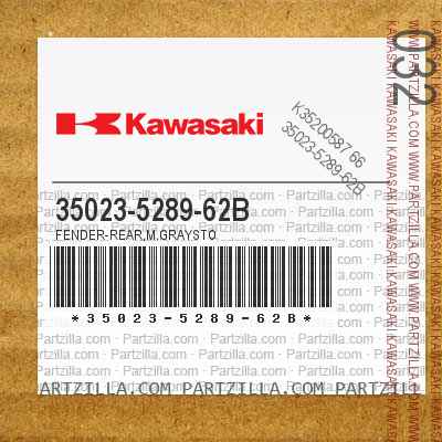 Kawasaki 35023-5289-62B - FENDER-REAR,M.GRAYSTO | Partzilla.com