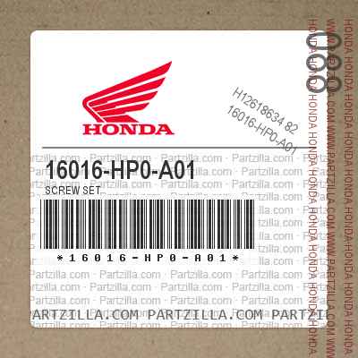 16016-HP0-A01 SCREW SET