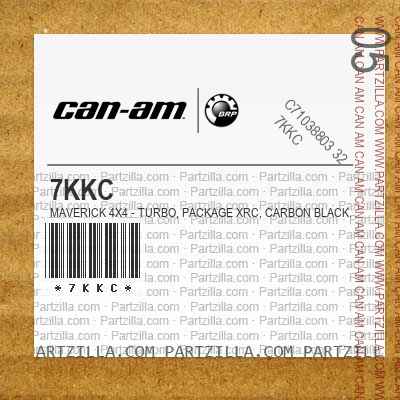 7KKC Maverick 4X4 - Turbo, Package XRC, Carbon Black.. North America