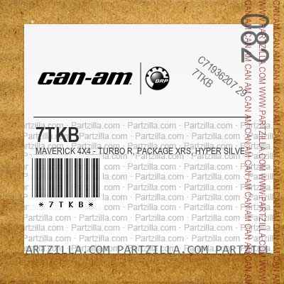 7TKB Maverick 4X4 - Turbo R, Package XRS, Hyper Silver.. North America