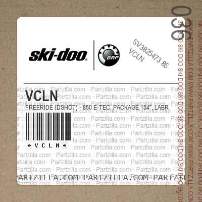 VCLN FREERIDE (DSHOT) - 850 E-TEC, Package 154", Labrador Blue, Bright White.. North America