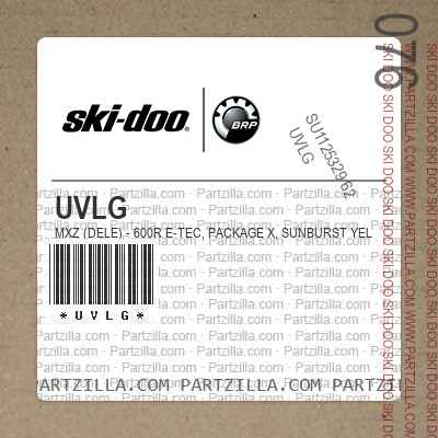 UVLG MXZ (DELE) - 600R E-TEC, Package X, Sunburst Yellow, Sunburst Yellow.. North America