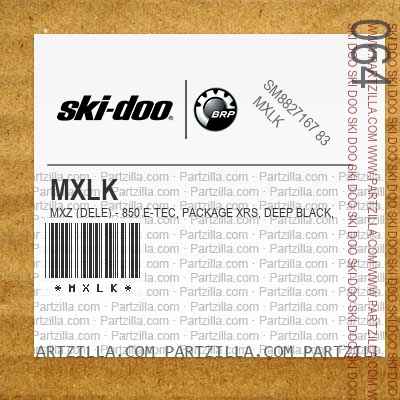 MXLK MXZ (DELE) - 850 E-TEC, Package XRS, Deep Black, Deep Black.. North America