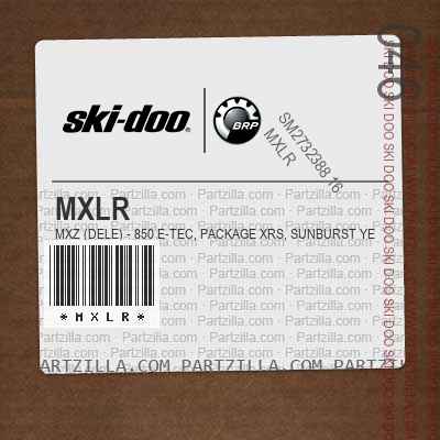 MXLR MXZ (DELE) - 850 E-TEC, Package XRS, Sunburst Yellow, Sunburst Yellow.. North America
