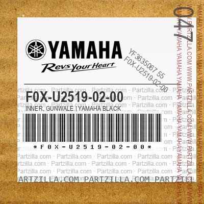 F0X-U2519-02-00 INNER, GUNWALE | YAMAHA BLACK