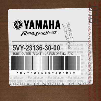 5VY-23136-30-00 TUBE, OUTER (RIGHT) | UR FOR DPBMC, RYC1
