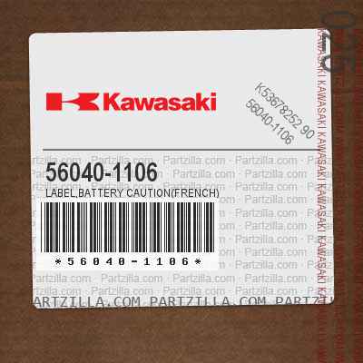 56040-1106 LABEL,BATTERY CAUTION(FRENCH)