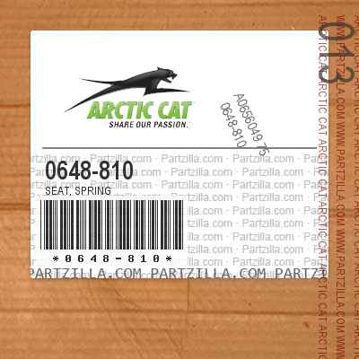 Arctic Cat 0648-810 - Seat, Spring | Partzilla.com