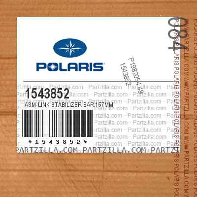 Qty 1 Polaris Stabilizer Bar Link Assembly 157 mm Genuine OEM Part 1543852