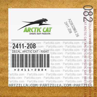2411-208 Decal, Arctic Cat - Right